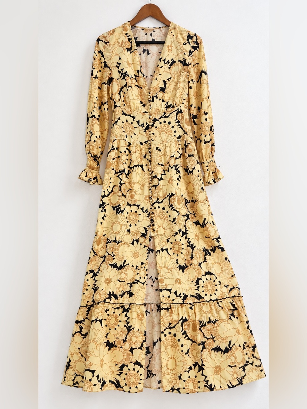 Rebecca Taylor FW21 Pop Art Fleur Maxi Dress Size 2 SMS Showroom Sample